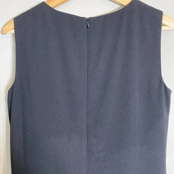 Talbots Sleeveless Shift Formal Maxi Dress Women's 8 Black Cocktail Gown Evening - Picture 9 of 12